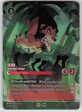 Scar - Heartless Hunter Store Championship Foil Disney Lorcana Promo 14 NM