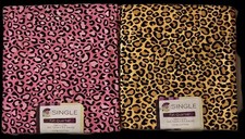 Lot of 16 Cheetah 10 Ginger 6 Magenta Print 100 Cotton Fabric Fat Quarter NWT