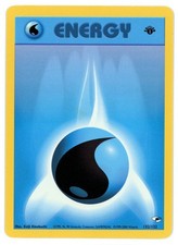 Water Energy 132/132 1st Edition Gym Heroes Pokemon Card