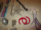 Vintage to costume lot of 49 junk drawer jewelry items  — photo 3