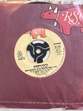 John Travolta & Olivia Newton-John Summer Nights 7" Single Vinyl Record RSO 1978