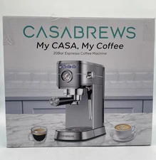 CASABREWS CM5418 20 Bar Espresso Machine w/ Milk Frother Silver (SEALED)