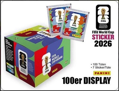 Panini World Cup WM 2026 Fußball Display Box Softcover Hardcover Album NEU!