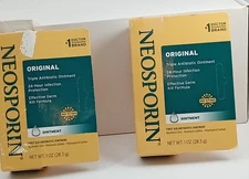 LOT OF 2 Neosporin Original First Aid Antibiotic Ointment BB DATE 2026/2027