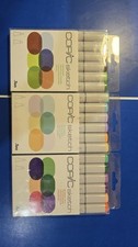 Un "LOTTO" di 3 schizzi COPIC set 6 pennarelli, terra - pastelli pallidi - toni secondari