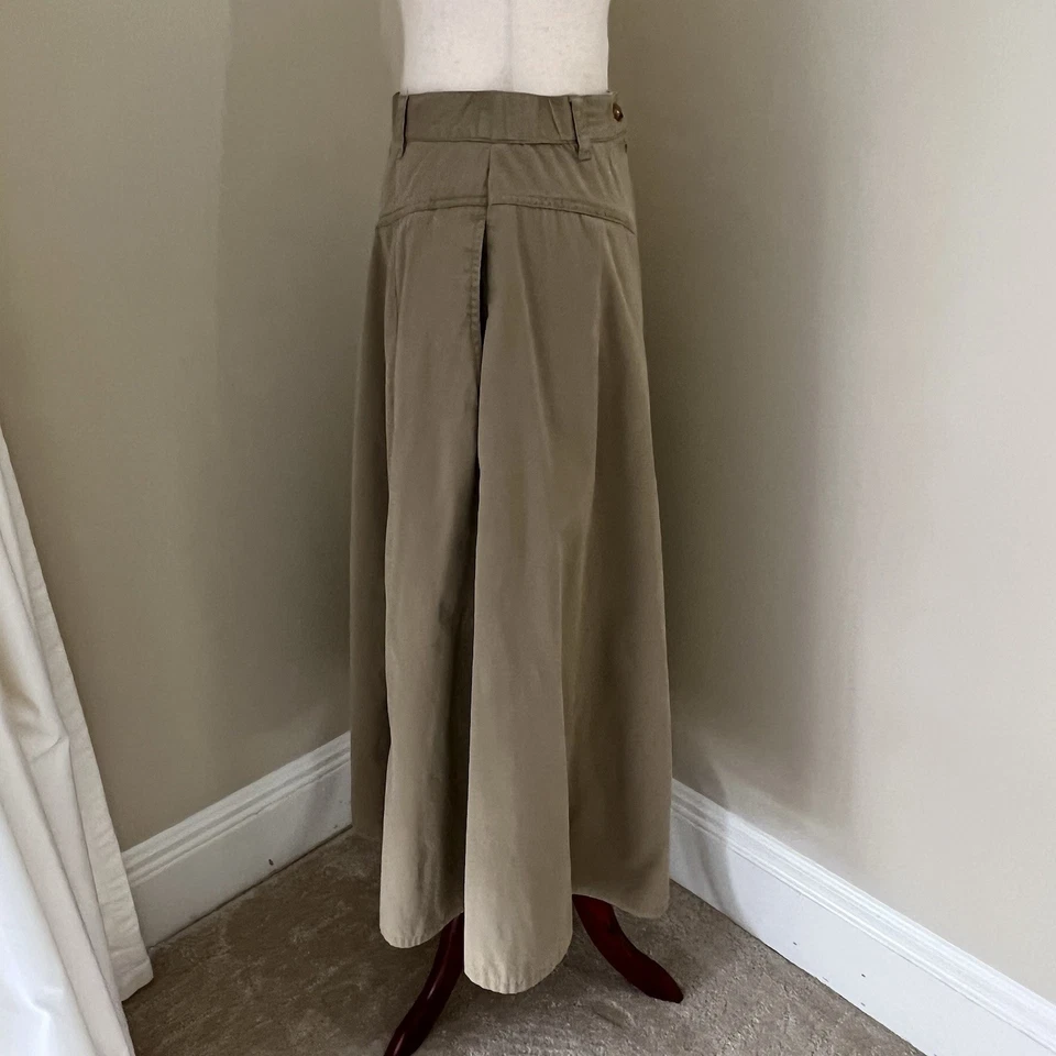 Maxi Falda De Colección Orvis Para Mujer Talla 6 Tostado Caqui Línea A Heritage Modesta Preppy Country Foto 3 de 4