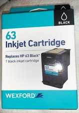 New WEXFORD Inkjet Cartridge Replaces HP 63, Black Ink Cartridge