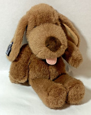 Brown Puppy Dog Vintage Stuffed Animal Plush 10.5" Applause with Tag