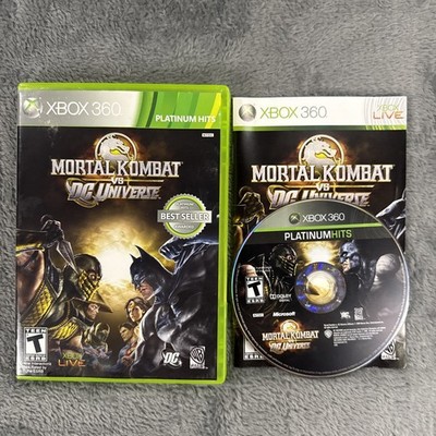 Mortal Kombat vs. DC Universe (Xbox 360, 2008) Cib Complete With Manual