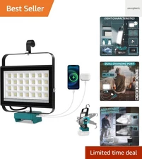 100W LED Work Light, Cordless Portable Light for 20V Max BatteryNot Included,...