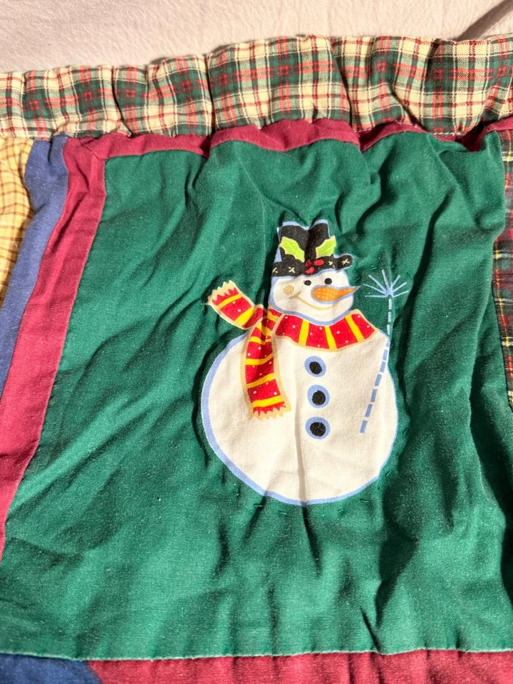 Juego de 2 fundas de almohada navideñas clásicas para el hogar muñecos de nieve pan de jengibre 20x26 Foto 4 de 4