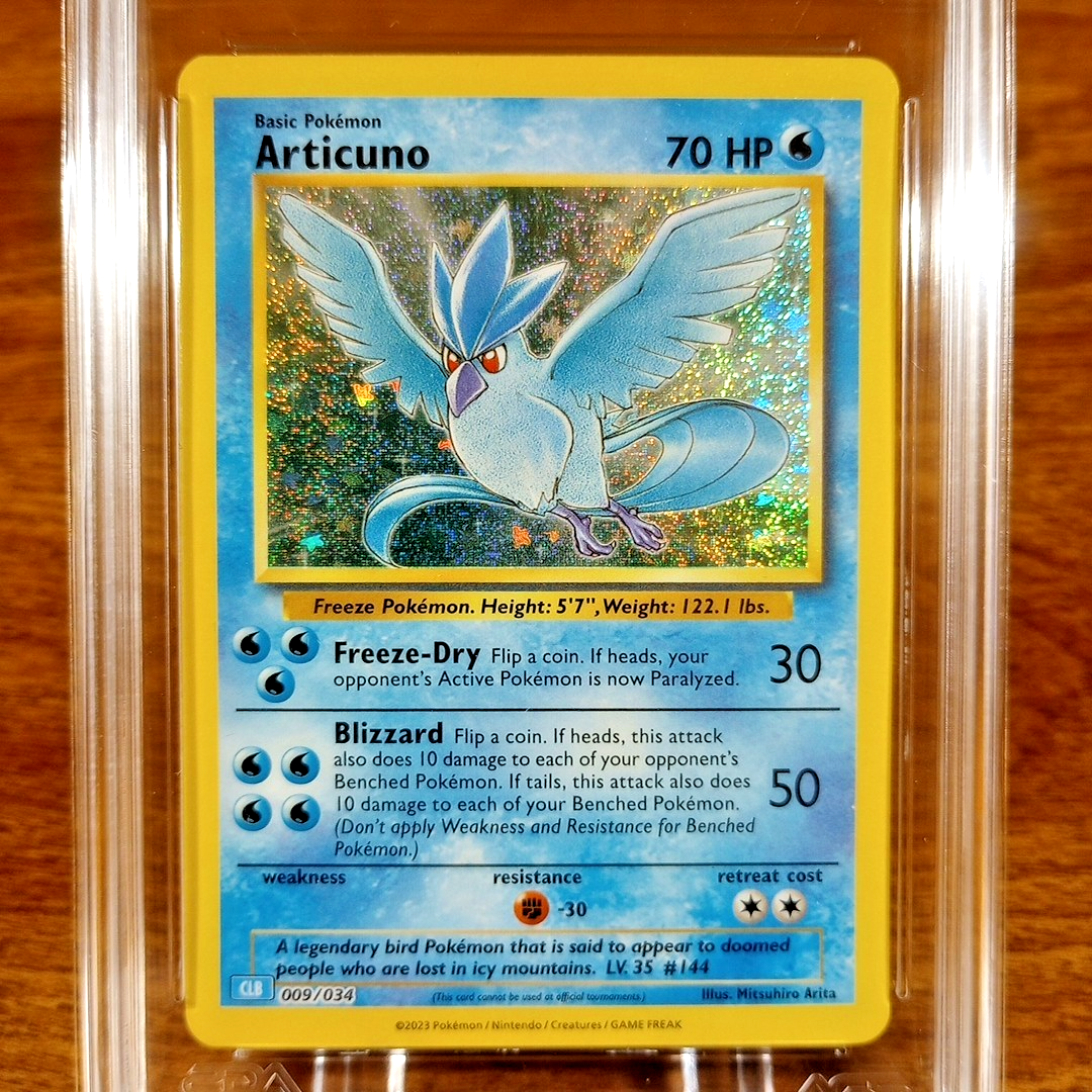 Pokemon Trading Card Game Classic Articuno CLB 009/034 AGS Gem-MT