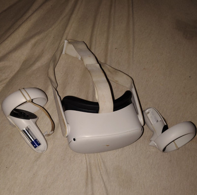 Meta Quest 2 Standalone VR Headset with 2 Controllers, White