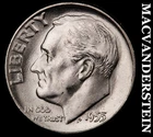 1955 Roosevelt Dime- Silver- Choice Gem Brilliant Uncirculated Luster #J9121