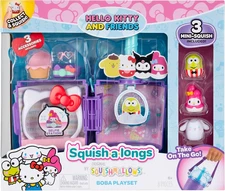 Squish-a-longs Hello Kitty and Friends Hello Kitty Boba Playset New Toy Gift