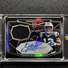 2018 Panini Obsidian - Rookie Jersey Autographs D.J. Moore #RJ-DJ /100 