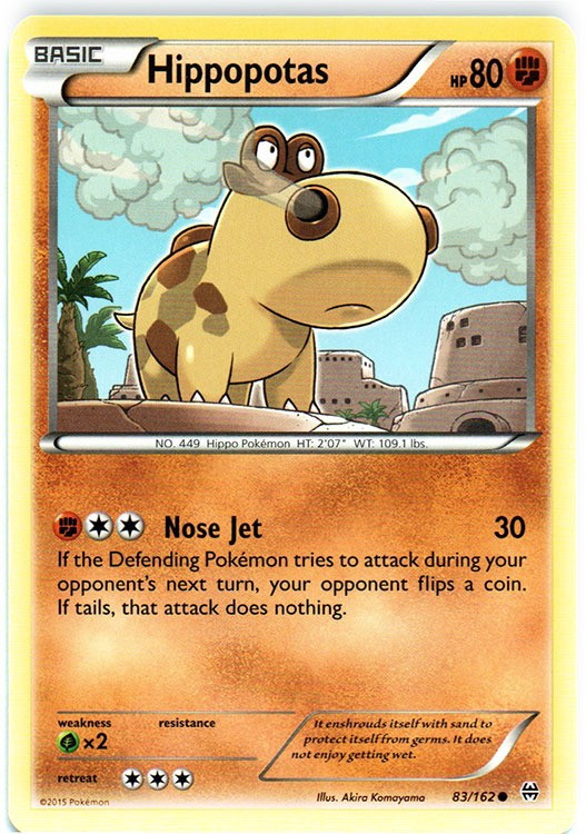 Hippopotas - 83/162 - Common - Near Mint - BREAKThrough