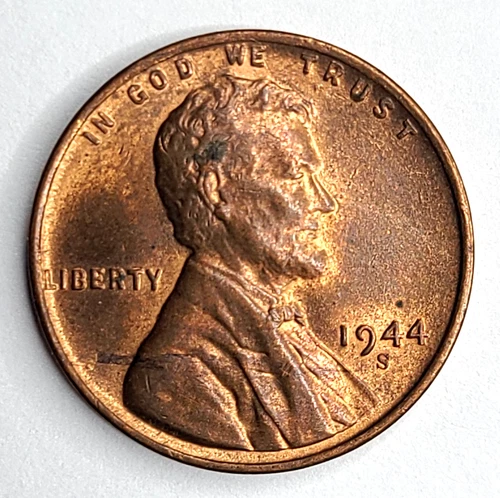 ⭐ 1944-S RB AU Lincoln Wheat Cent Penny Coin Sold As Pictured⭐ FAST 🆓️SHIPPING⭐