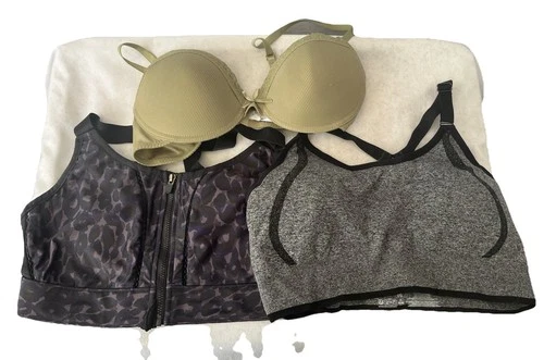 Bra Bundle Size M Sports Bras Non-wired  Green Underwired Bra Primark Fabletics