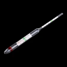 Glass Saltwater Hydrometer 1.000-1.060 Builtin Thermometers Temperature 0-40℃