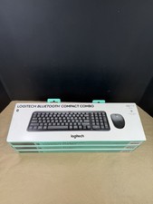 Logitech Bluetooth Keyboard Mouse Combo Black: Dome Switch Full Size Lot-3