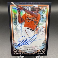2024 Bowman Sterling Baseball Samuel Basallo Black Auto /10 #PA-SB Orioles