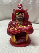 Macho Man Randy Savage Slim Jim RED wooden counter top display holder WCW WWE