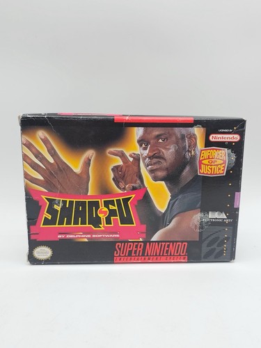 Shaq-Fu (SNES, 1994) Complete In Box with Manual And Poster! - 第 1/12 張圖片