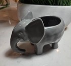 Glass Grey Elephant Plant, Candle, Pencil Holder — photo 1