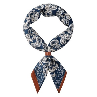 27.5 Inches Square Silk Feeling Neck Scarf for Men Necktie Silk Bandanas Pock