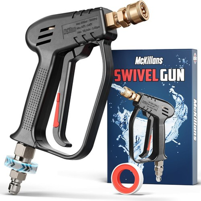 #ad Short Pressure Washer Gun with Swivel 3 8quot; Plug amp; 1 4” Quick Connector $77.99