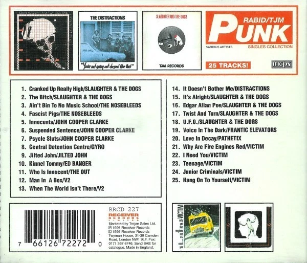 Rabid/TJM Punk Singles Collection: Slaughter & The Dogs John Cooper Clarke V2 - Bild 2 von 2