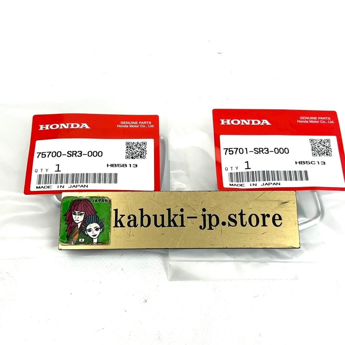 HONDA Genuine CIVIC Front & Rear Silver Chrome H Emblem EG4 EG6