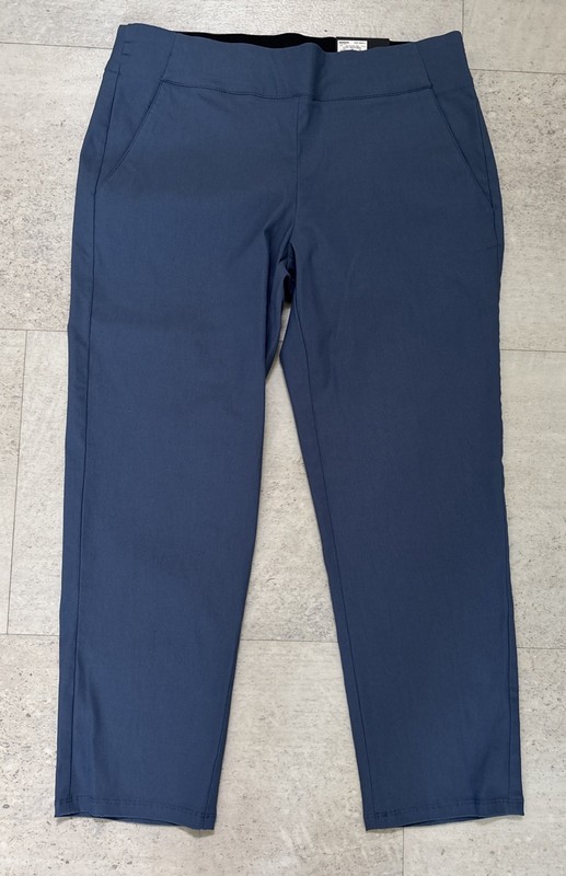 Simply Vera Vera Wang Blue Stretch Pull On Capri Pants Sz S - Elastic Waist NWT
