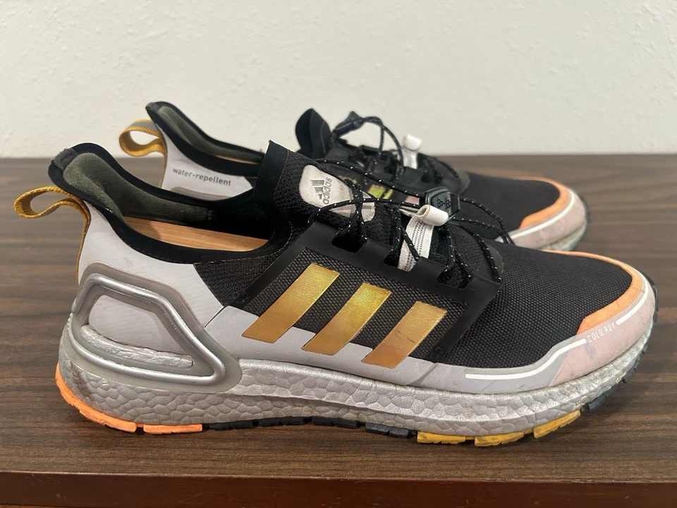 ADIDAS UltraBoost Winter.Rdy Black Orange Men's Sz 10 Running Sport Athletic - Image 4 of 4