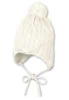 Sterntaler Unisex Kinder StrickmüTze Bommel Ecru GrößE 53 EU