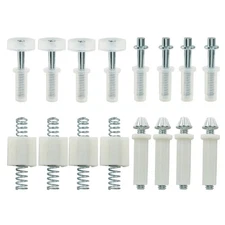 16 Pack Bifold Door Hardware Kit, Bi-fold Closet Door Repair Kit Include Guid...
