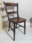Antique Rustic Elm & Beech Farmhouse Kitchen Chair – Primitive Country Seat