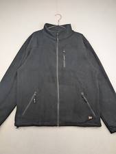 Scruffs Worker Fleece Jacket Mens XXL Black Zip Workwear T54084