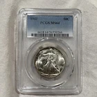 GRADED 1943 Walking Liberty Half Dollar PCGS MS64 Silver American Coin