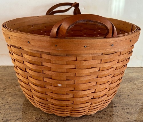 Longaberger 1995 Wild Flower Basket Darning Round 8 1/2 x 13 1/2 - Picture 3 of 6