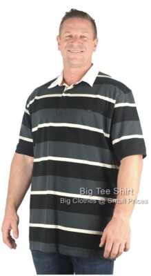 Big Mens Kam Draper Rugby Style Shirt Sizes 2XL 3XL 4XL 5XL 6XL 7XL 8XL  UK
