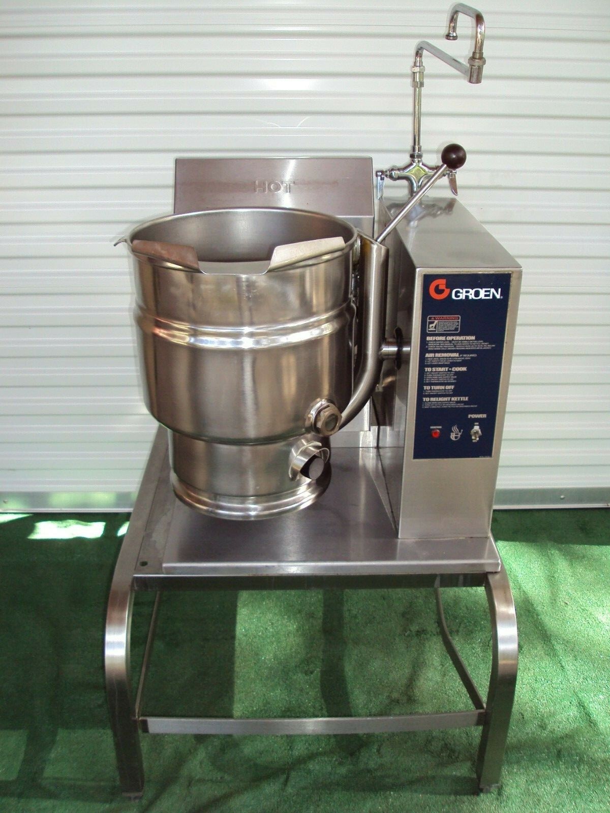 GROEN TDH/20 GAS STEAM JACKETED TILTING KETTLE STEAM KETTLE eBay