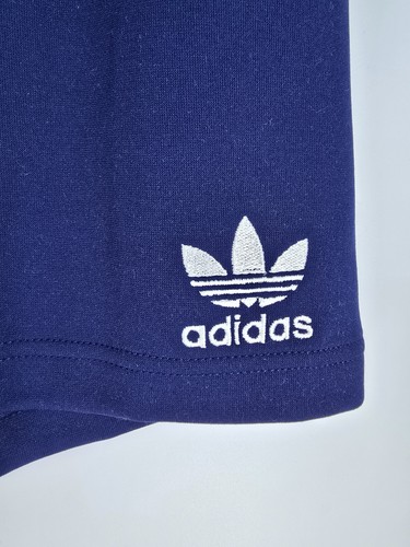 Vintage Adidas Track Suit Zip Large Jacket & Shorts Medium White 90s Hip Hop - Picture 10 of 13