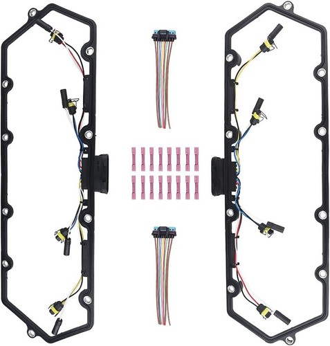 Arnés de juntas de cubierta de válvula + 8 bujías incandescentes + relé para Ford 98-03 7,3 L diésel EE. UU. - Imagen 6 de 18