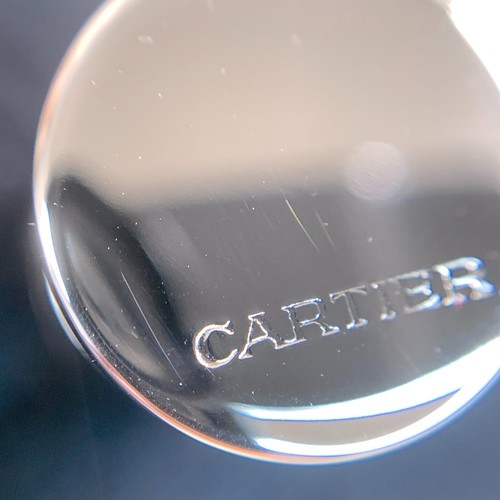 Cartier Estuche para Pastillas Cilindro Llavero Llavero Tono Plata con Estuche - Imagen 10 de 16