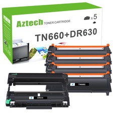 4PK TN660 Toner  1PK DR630 Drum Compatible With Brother MFC-L2700DW MFC-L2740DW
