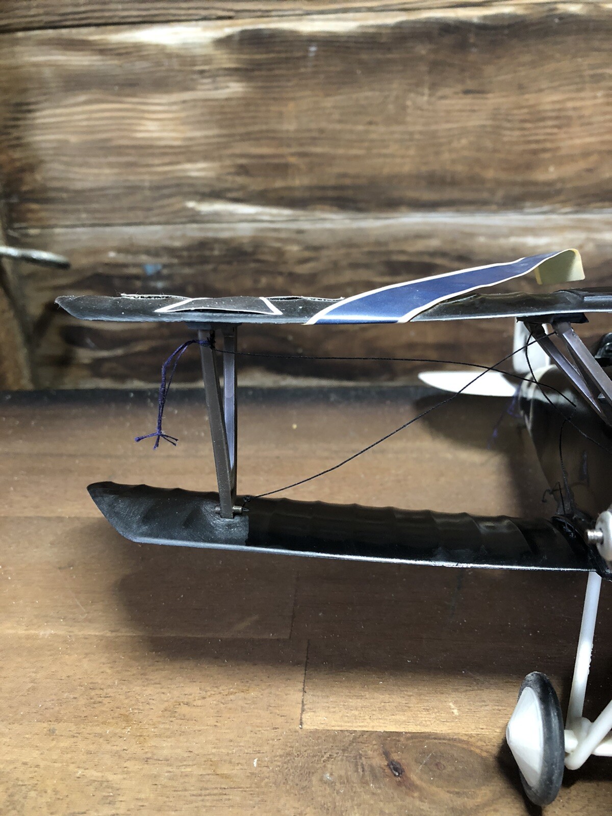 Vintage Testors Black/White Stunt Control Line Airplane eBay