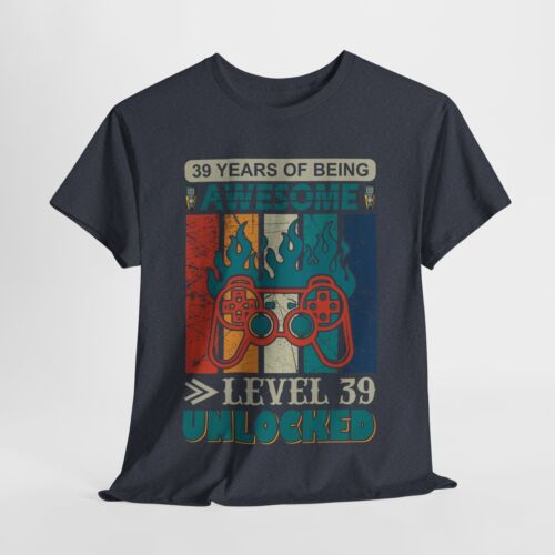 Gaming Video Games Unisex Heavy Cotton Tee T-Shirt 'Years Of Being Awesome' - Picture 74 of 109
