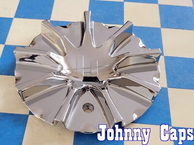 HELO Wheels # 827L163 . Custom CHROME Wheel Center Cap  [43]  (QTY. 1)